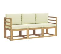 vidaXL Set di divani da esterno 3 pezzi, divano da esterno, lounge moderno per giardino, mobili sezionali per patio, set comodo ed elegante