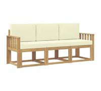 vidaXL Set di divani da esterno 3 pezzi, divano da esterno, lounge moderno per giardino, mobili sezionali per patio, set comodo ed elegante