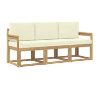 vidaXL Set di divani da esterno 3 pezzi, divano da esterno, lounge moderno per giardino, mobili sezionali per patio, set comodo ed elegante