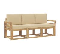 vidaXL Set di divani da esterno 3 pezzi, divano da esterno, lounge moderno per giardino, mobili sezionali per patio, set comodo ed elegante