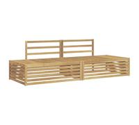 vidaXL Set di divani da esterno 3 Pezzo, Mobili da Giardino, Divano Moderno per Esterni, Sezionale Robusto per Patio, Set per Terrazza