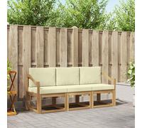vidaXL Set di divani da esterno 3 pezzi, divano esterno, soggiorno moderno, mobili componibili per terrazza, comfort con stile