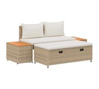 vidaXL Set di divani da esterno 4-Numero di posti 4 pcs, Divano da Esterno alla Moda, Mobili Moderni per Giardino, Panchina Versatile in Legno di Acacia, Perfetta per il Patio