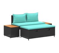 vidaXL Set di divani da esterno 4-Numero di posti 4 pcs, Divano da Esterno alla Moda, Mobili Moderni per Giardino, Panchina Versatile in Legno di Acacia, Perfetta per il Patio