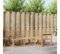 vidaXL Set di divani da esterno 4 pcs Bianco 187,5 x 128,5 x 73 cm