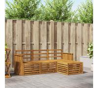vidaXL Set di divani da esterno 4 pcs Naturale