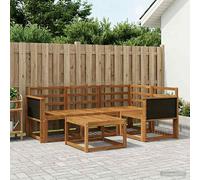 vidaXL Set di divani da esterno 5 pcs Naturale