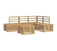vidaXL Set di divani da esterno 5 Pezzo Bianco, Mobili da Giardino, Divano Moderno, Set Lounge da Esterno, Comfort e Durata per la Tua Terrazza