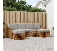 vidaXL Set di divani da esterno 5 pz