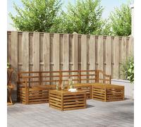vidaXL Set di divani da esterno 6 pcs Naturale