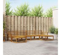 vidaXL Set di divani da esterno 6 pcs Naturale