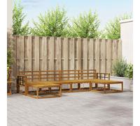 vidaXL Set di divani da esterno 6 pcs Naturale