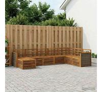 vidaXL Set di divani da esterno 6 pcs Naturale