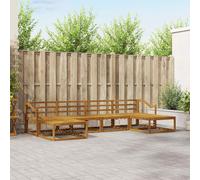 vidaXL Set di divani da esterno 6 pcs Naturale