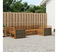 vidaXL Set di divani da esterno 6 pcs Naturale