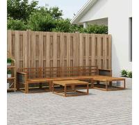 vidaXL Set di divani da esterno 6 pcs Naturale