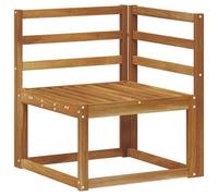 vidaXL Set di divani da esterno 6 pcs Naturale, Divano modulare in legno di acacia, set di mobili da esterno moderni, soluzione per soggiorno da giardino, decorazioni per il giardino