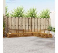 vidaXL Set di divani da esterno 6 Pezzo Naturale