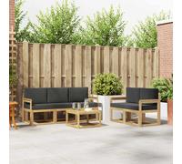 vidaXL Set di divani da esterno 6 pz