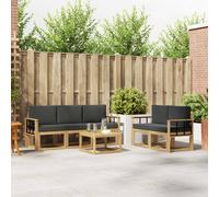 vidaXL Set di divani da esterno 6 pz