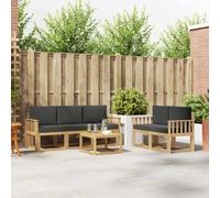 vidaXL Set di divani da esterno 6 pz