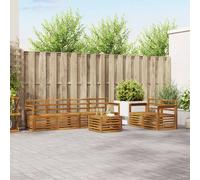 vidaXL Set di divani da esterno 7 pcs Naturale