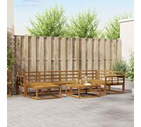 vidaXL Set di divani da esterno 7 pcs Naturale