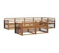 vidaXL Set di divani da esterno 7 pcs Naturale, Divano da esterno, mobile modulare, lounge resistente, salotto in giardino, set comodo per terrazza