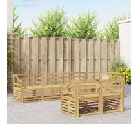 vidaXL Set di divani da esterno 8 pcs Bianco 304 x 126,5 x 73 cm