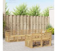 vidaXL Set di divani da esterno 8 pcs Bianco 306 x 128,5 x 73 cm