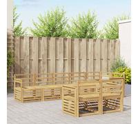 vidaXL Set di divani da esterno 8 pcs Bianco 306 x 128,5 x 73 cm