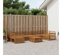 vidaXL Set di divani da esterno 8 pcs Naturale