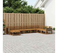 vidaXL Set di divani da esterno 8 pcs Naturale
