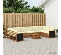 vidaXL Set di 8 divani da esterno per salotto da giardino, divano moderno per esterni, mobili da terrazza durevoli, set di sedute fantastiche