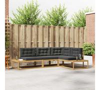 vidaXL Set di divani da esterno Bianco 277,5 x 198,5 x 73 cm