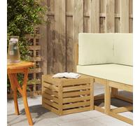 vidaXL Set di divani da esterno Bianco 35 x 38 x 37 cm