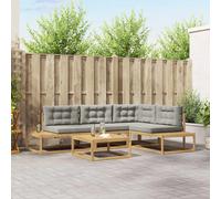 vidaXL Set di divani da esterno Bianco 79 x 79 x 37 cm Poliestere
