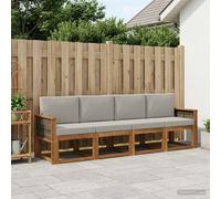 vidaXL Set di divani da esterno con cuscino 4 pcs