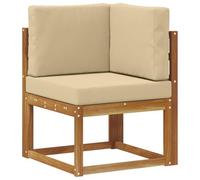 vidaXL Set di divani da esterno con cuscino 8 pcs Naturale e Beige, Giardino, Divano da esterno moderno, Set di mobili sectional, Sedute da patio durevoli, Terrazza per il comfort