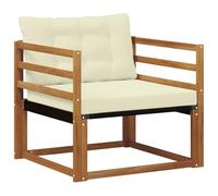 vidaXL Set di divani da esterno Legno di Acacia Massello e Textilene, Divano da giardino, moderno e resistente, divano angolare per rilassarsi sulla terrazza