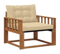vidaXL Set di divani da esterno Legno di Acacia Massello e Textilene, Divano da giardino, moderno e resistente, divano angolare per rilassarsi sulla terrazza