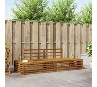vidaXL Set di divani da esterno Naturale 203,5 x 83 x 73 cm