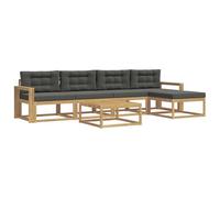 vidaXL Set di divani da esterno, Set di divani da giardino, moderno, resistente alle intemperie, legno di acacia
