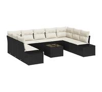 vidaXL Set di divani da Giardino da 9 Pezzi con Cuscini in polirattan Marrone - mobili Lounge modulari Perfetti per Il Tuo Patio o Balcone. Super Comodi, Resistenti ai Raggi UV e Super stilosi per l'