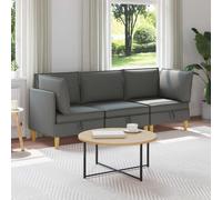 vidaXL Set di divani modulari con spazio di archiviazione 3 pz Tessuto