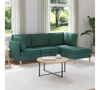 vidaXL Set di divani modulari con spazio di archiviazione 4 pz Tessuto