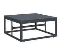 vidaXL Set di divani sezionali Moderni per Esterno con Tavolo in Acciaio Verniciato Color Antracite. Resistente ai Raggi UV, Comodo per patii, balconi e Giardini. Assemblea Minima Richiesta. Finitur