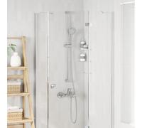 vidaXL Set di doccia con soffione Cromato 150 cm Acciaio Inox
