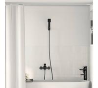 vidaXL Set di doccia con soffione Nero G 1 / 2 pollici