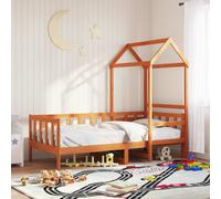 vidaXL Set di Letto per il Giorno 2 pcs Marrone cerato Pino massello